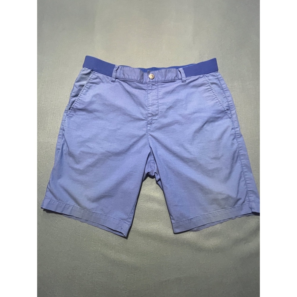 Puma Golf Shorts Men's 34 Blue Performance Stretch Chino Flat Front Casual
